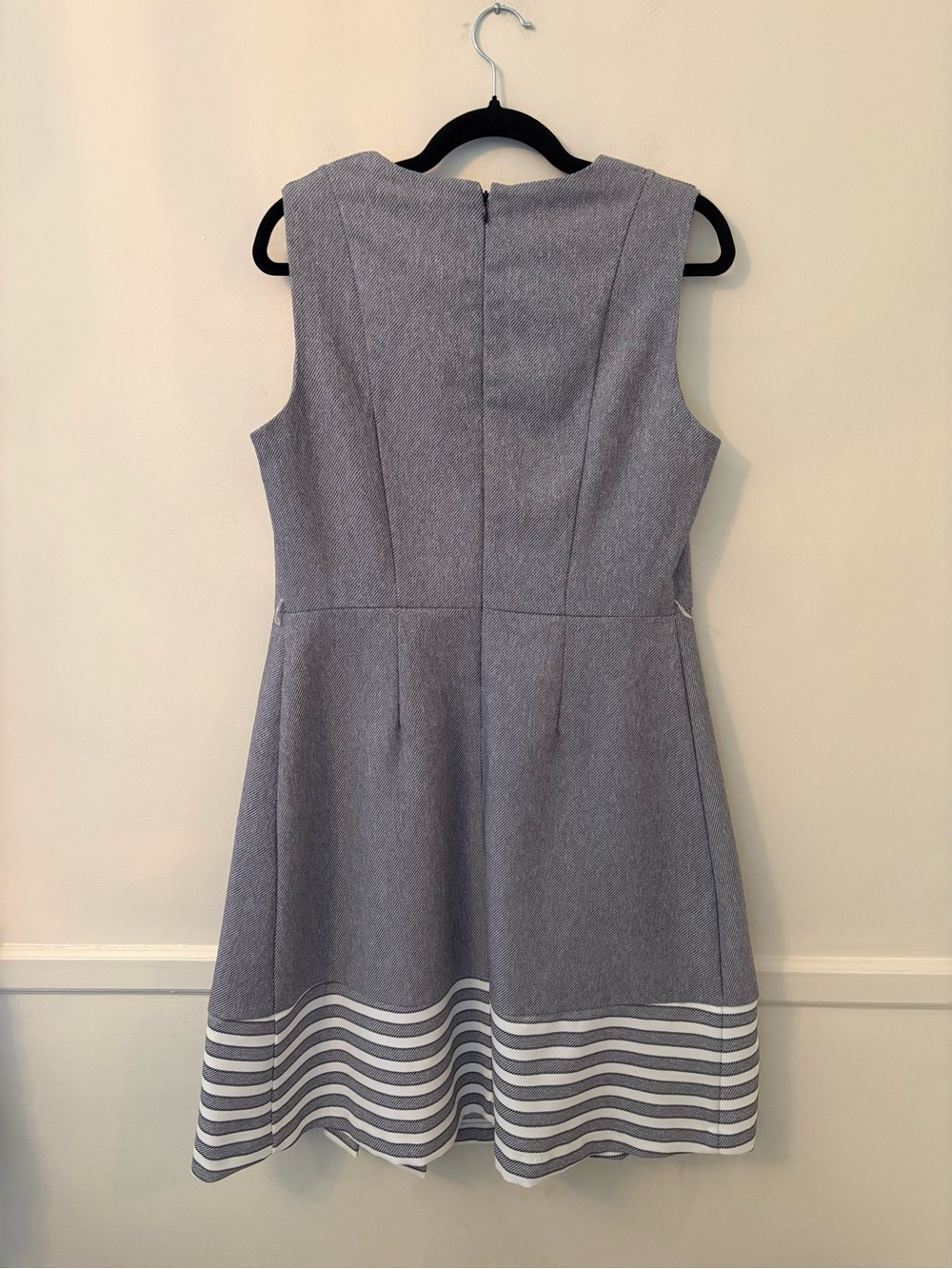Shelby Palmer Fit Flare Dress Womens Sz 12 Pleats Sleeveless *no belt* - Picture 7 of 10